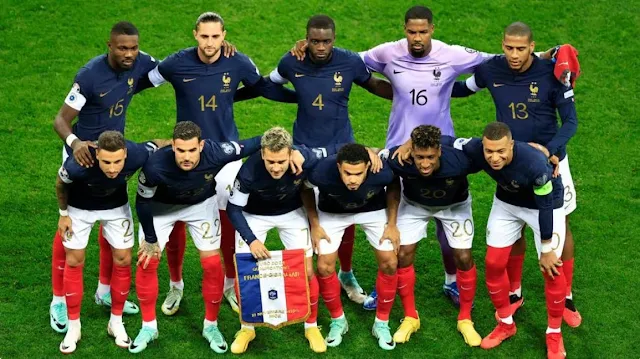 Les joueurs de l'équipe de France