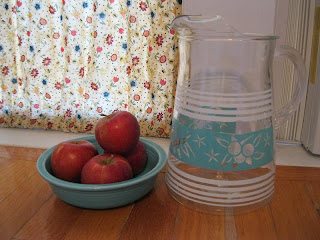 40s Aqua Pitcher