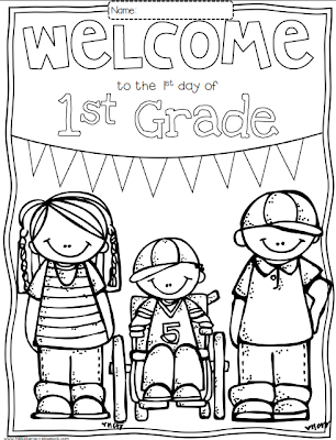 Free printable first day of school coloring pages for kindergarten