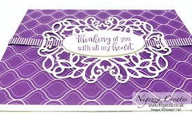 Nigezza Creates a Quick Simple Card With Stampin' Up! Detailed Bands