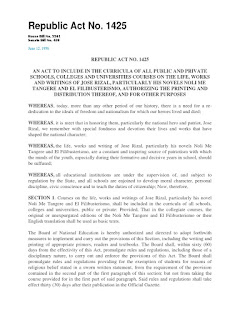   republic act 1425, republic act 1425 tagalog pdf, republic act 229, ra 1425 author, ra 1425 rizal law importance, ra 1425 objectives, republic act 646, ra 1425 pdf download, republic act 1425 reaction paper