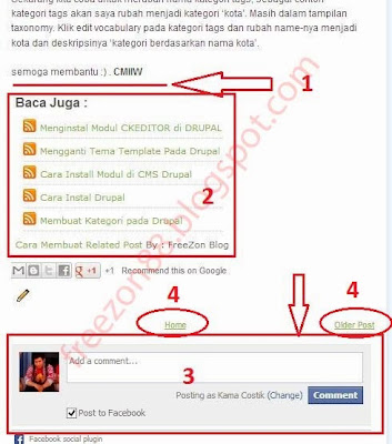 facebook comment blog