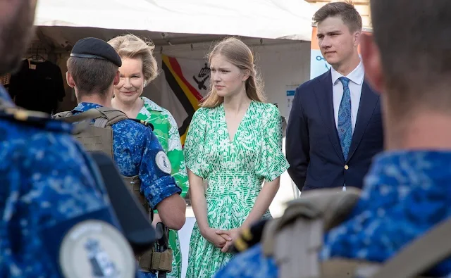 King Philippe, Queen Mathilde, Crown Princess Elisabeth, Prince Gabriel, Princess Eleonore and Prince Emmanuel