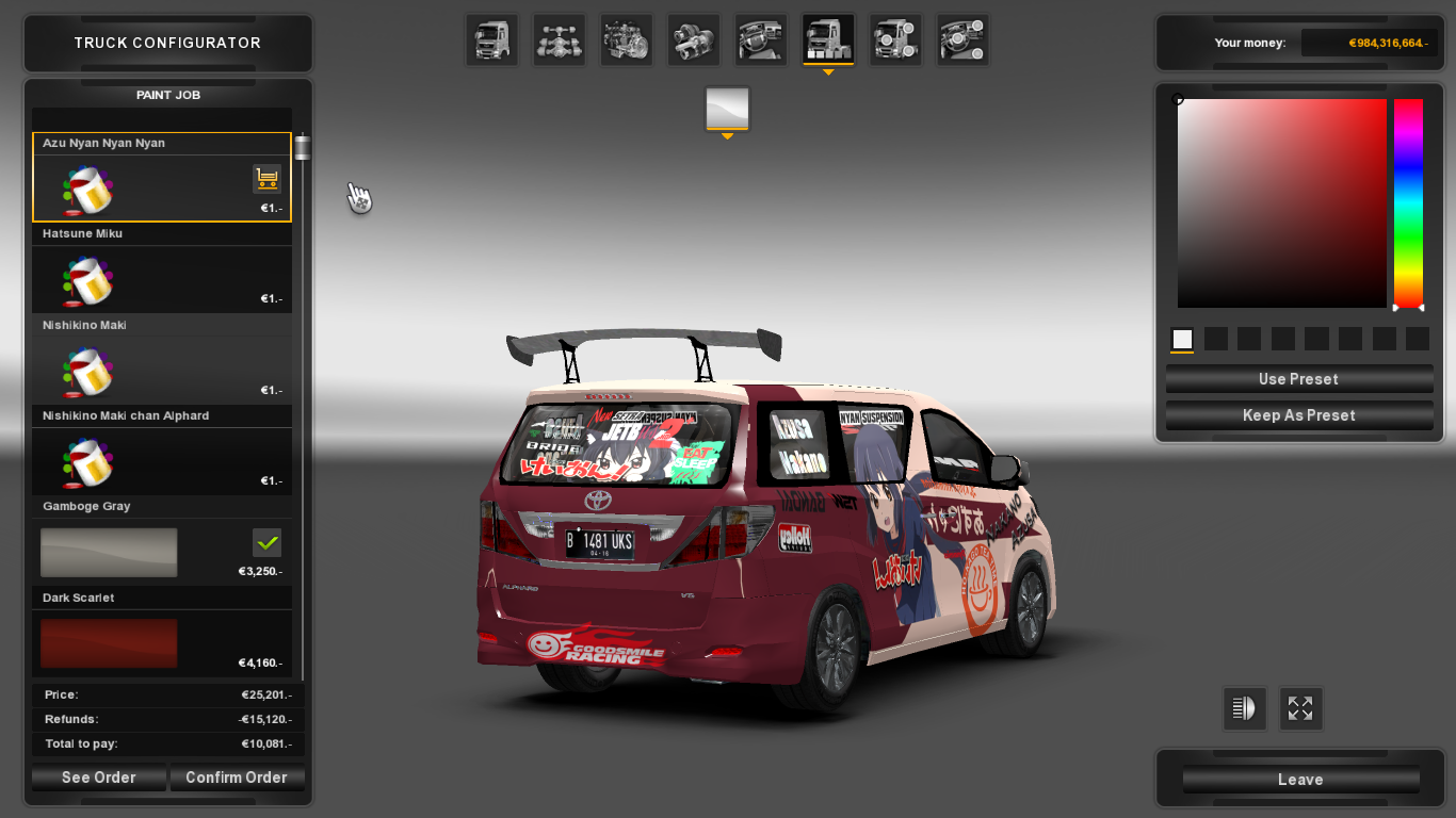 Kuro Modder Garage ale Mod  Toyota  Alphard  by Kuro 