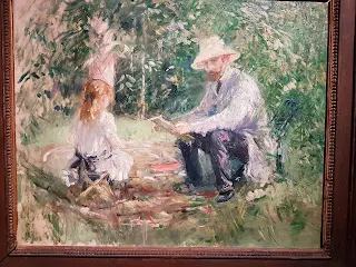 Berthe Morisot : "Eugène Manet et Julie"