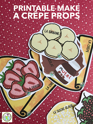 Make a Crêpe Printable Props French cuisine