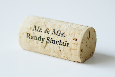 Custom Gifts on Personalized Cork Place Card Holders  Gifts   Other Decor Options