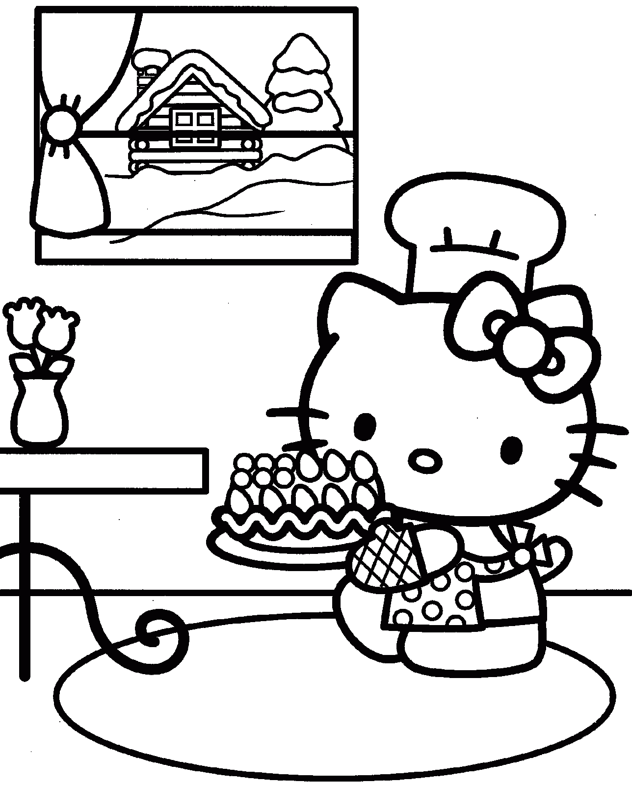 Download Hello Kitty Coloring Pages #2 | Hello Kitty Forever