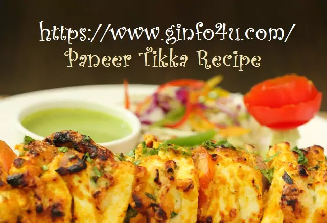 paneer tikka recipe-how to make paneer tikka recipe at home by Ginfo4U