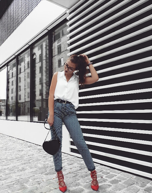 fashion, mode, blogger, forever21, high heels, chic, casual, dress down, girlfriend jeans, hm, h&m, cologne, köln, daniel wellington, glasses