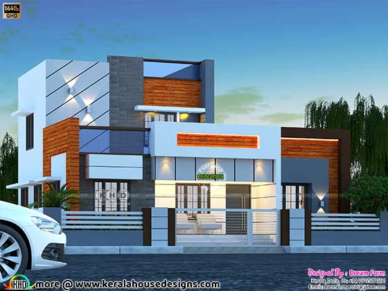 4 bedrooms 1650 sq. ft. modern home design