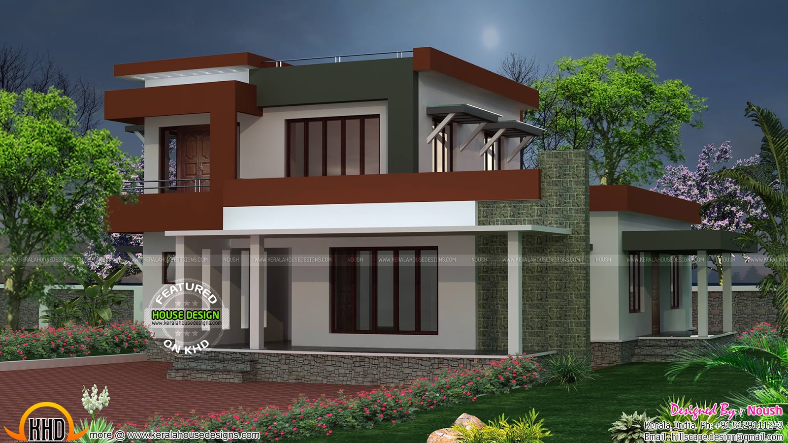 2250 sq ft box type house plan Kerala home design and 