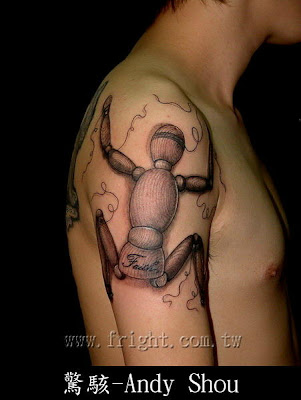 puppet tattoo design