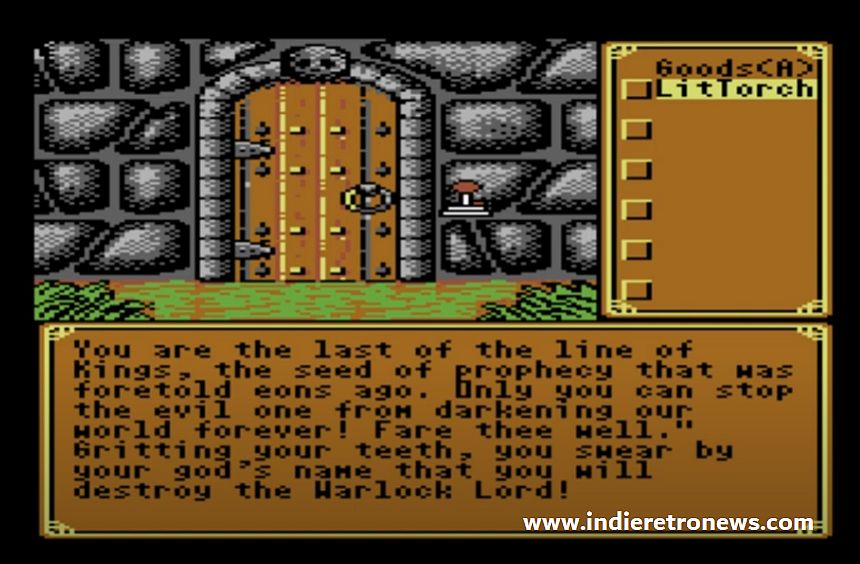 Retro News: Castle Shadowgate - A port the Adventure game 'Shadow Gate' for the C64
