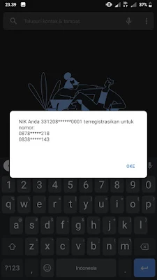 Pop Up Cek Nomor