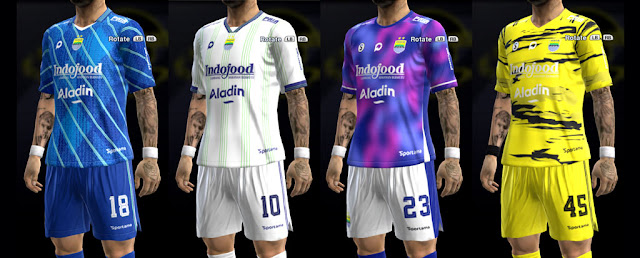 Persib Bandung Kit Season 2023-2024 For PES 2013