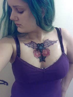 Tattoo Ideas Quotes on bat tattoo chest 