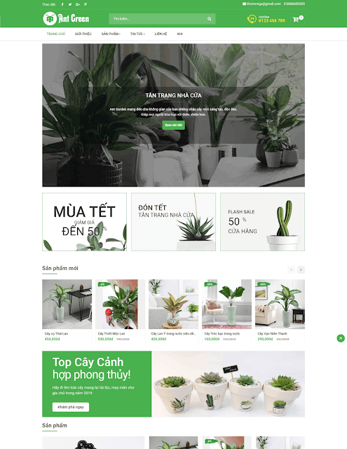 Ant Green Shop Responsive Blogger Template