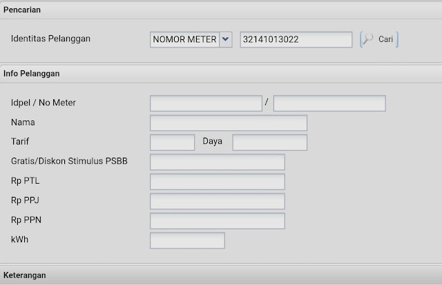 form claim token gratis listrik Prabayar