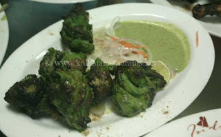 Chicken Hariyali Kebab at India Restaurant Kolkata