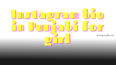Instagram bio in punjabi for girl  | Instagram bio in punjabi for girl