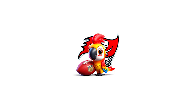 Cute Parrot Mascot for Tampa Bay Buccaneers HD Wallpaper