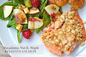Macadamia Nut and Maple Roasted Salmon