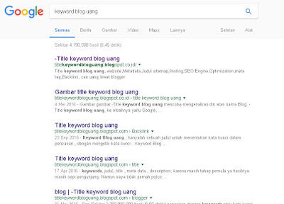 -title keyword blog uang