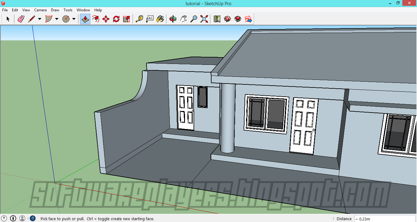 Gambar Desain Rumah Minimalis Menggunakan Google Sketchup Full