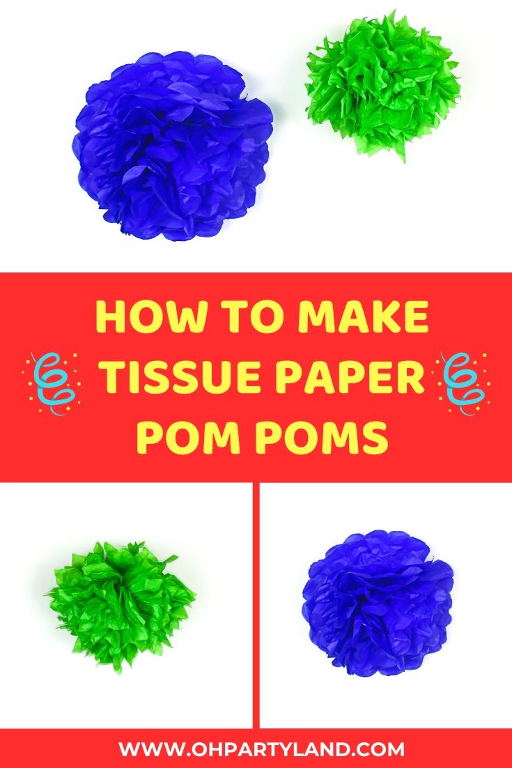 tissue paper pom pom