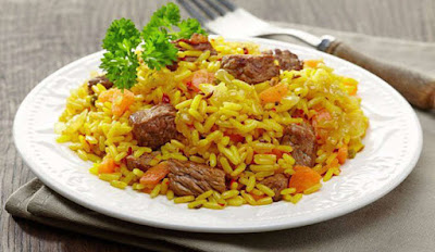 Risotto consistent cu carne de vită