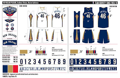 New Orleans Pelicans Jersey Design 2013-14