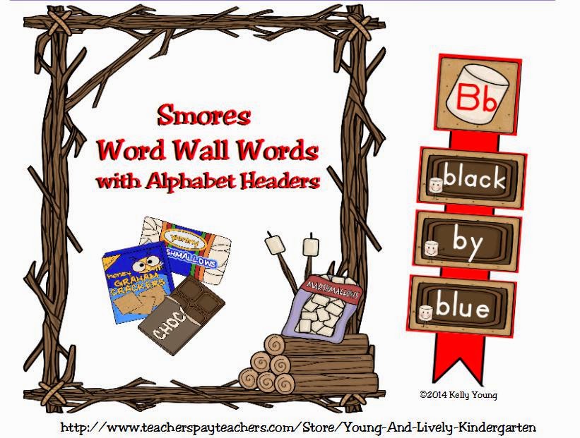 http://www.teacherspayteachers.com/Product/Smores-Word-Wall-Words-with-Alphabet-Headers-1348398