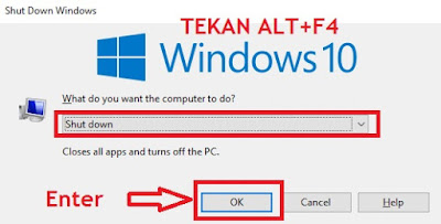 Cara Matikan Laptop yang Hang di WINDOWS 10 dengan Benar