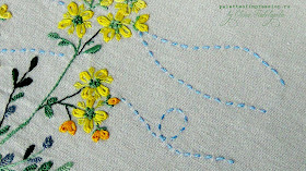 Желтая рута. Sadako Toscuka "Herb Embroider on Linen 1". Блог Вся палитра впечатлений