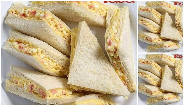 Resep Sandwich Egg Crabstick Simple Tapi Paling Sedapp