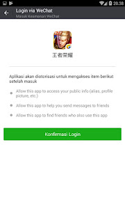 Cara Daftar WeChat Untuk Login King Of Glory / AOV Versi China