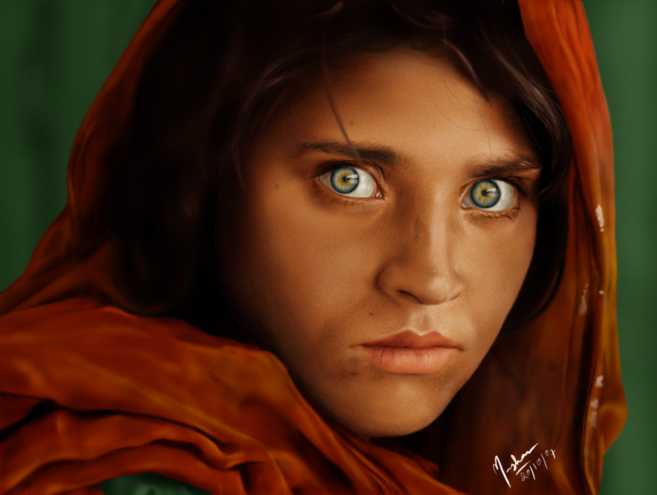 Wallpaper Base: Afghan Girl