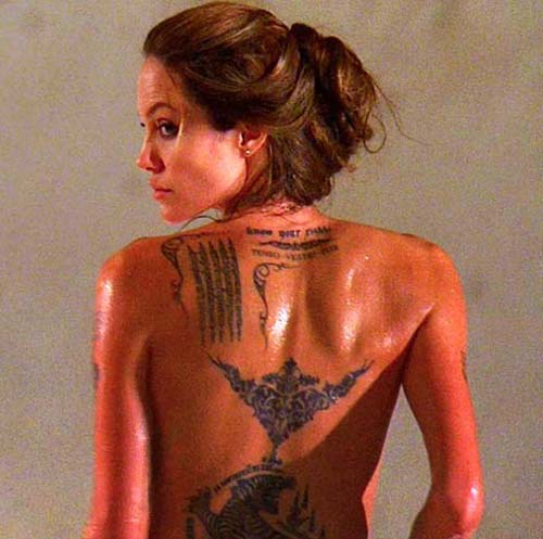 angelina jolie tattoos 2011. crucifix tattoo designs the