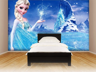 Desain Kamar Minimalis Anak Perempuan Tema Frozen