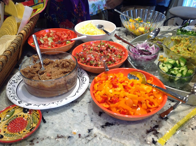 vegan, gluten-free,  taco bar