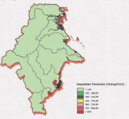  Population  Density Indonesia 2010 Kalimantan  Timur East 