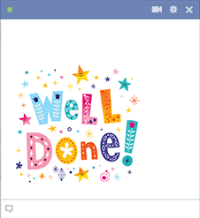 Well Done Facebook Sticker