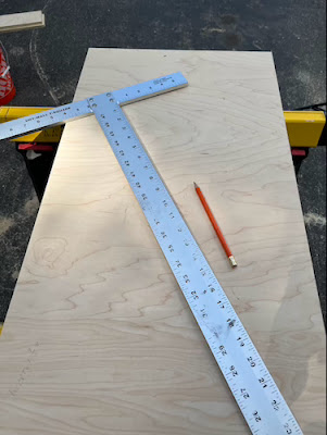 cutting plywood