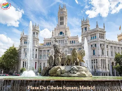 The most important squares in Madrid, Spain