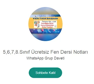 Ortaokul Fen Bilimleri Whatsapp Grupları