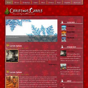 Christmas-Carols-blogger-temalari
