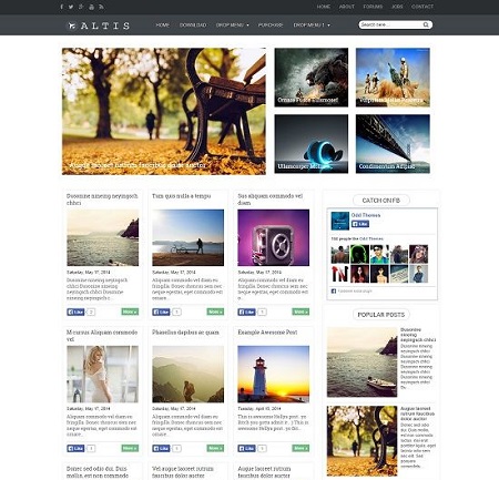 Template Blogspot - Altis - Responsive