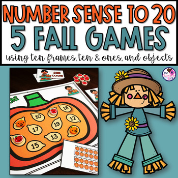 fall themed number games for kindergarten and first grade