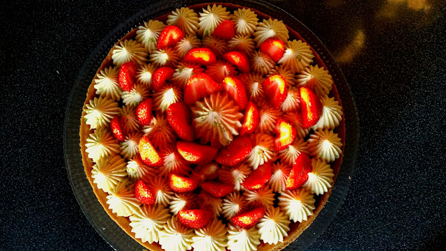 tarte aux fraises et à la fleur d'oranger